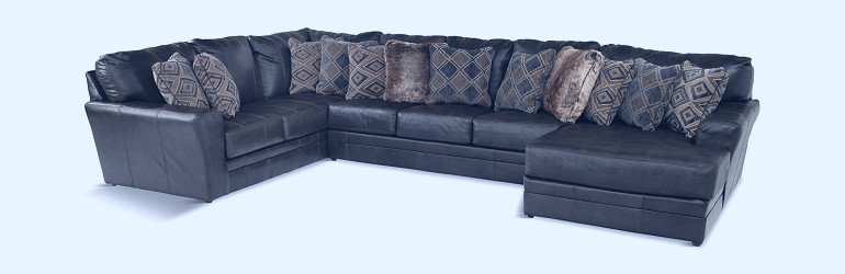 Regula 3 Piece Leather Sectional | HOM Furniture